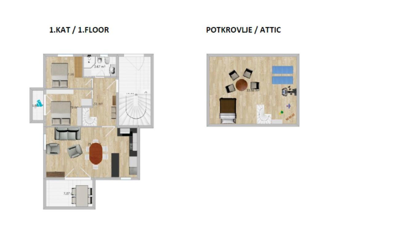 Golden Hope 4+1 Apartment Krk Krk Town Extérieur photo
